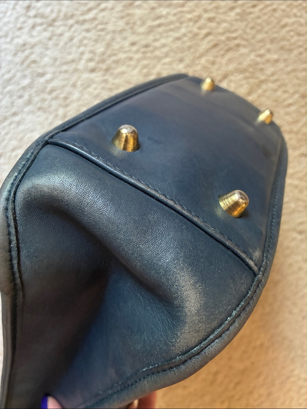 Vintage Coach Navy Blue bag - Picture 9 of 13